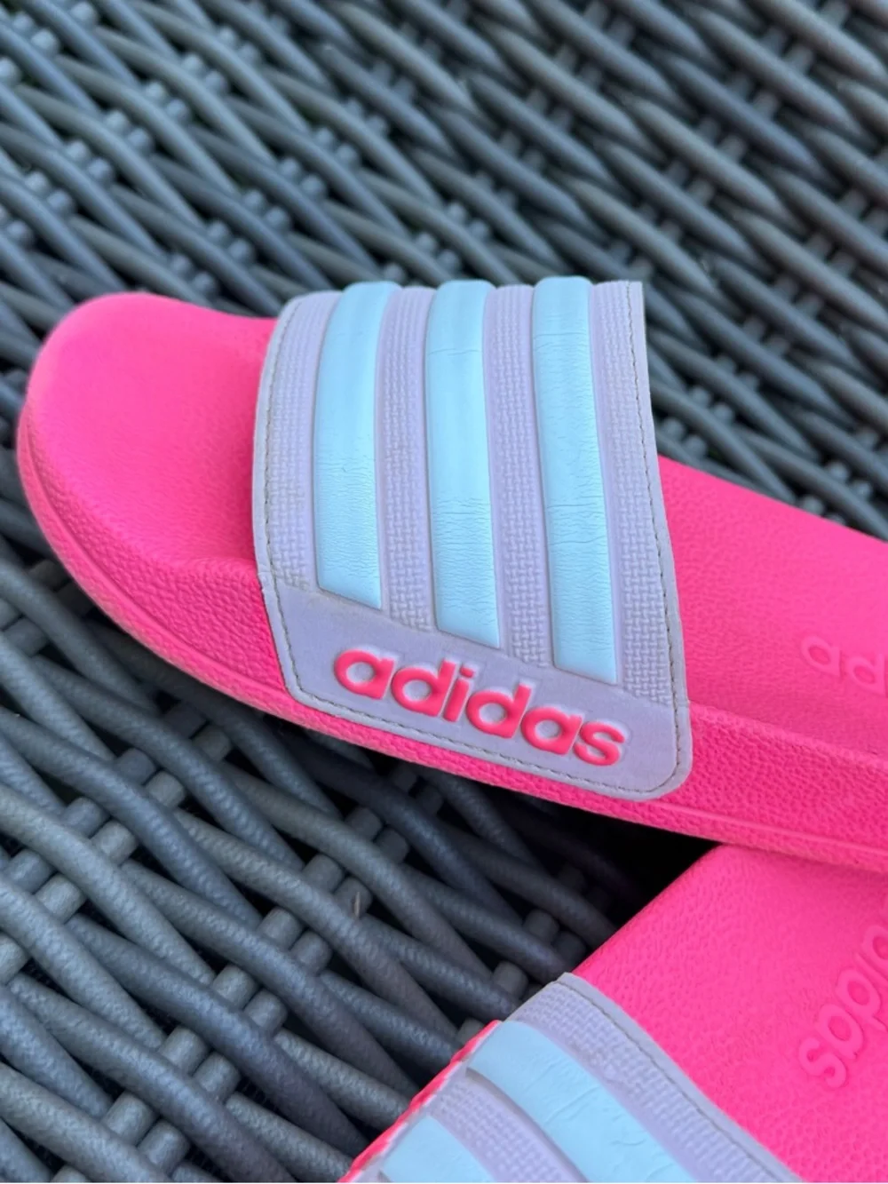 adidas Hot Pink Slides - Size 1